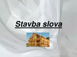 stavba slova