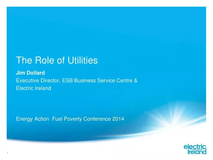 the role of utilities