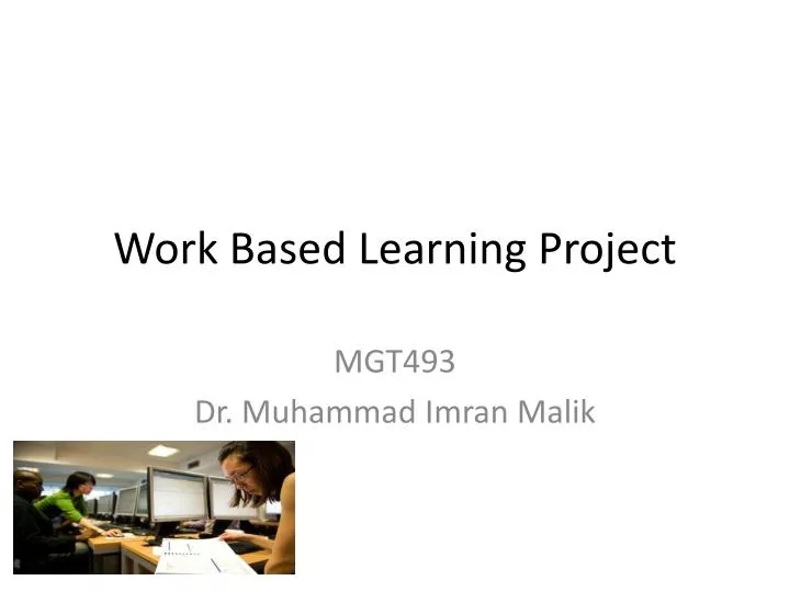 work based learning project