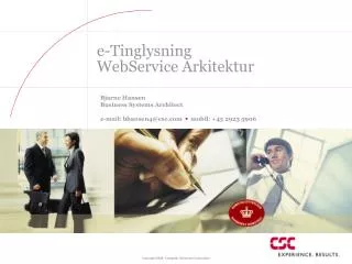 e tinglysning webservice arkitektur
