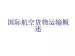 国际航空货物运输概述 - slide 1