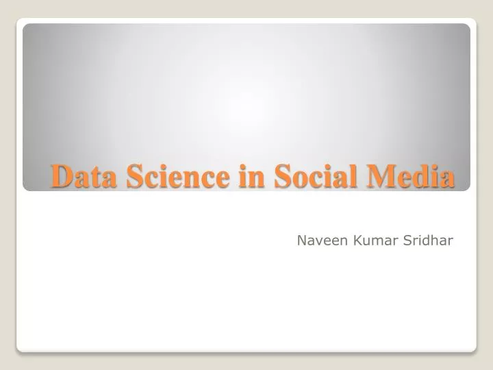 data science in social media