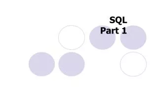 sql part 1