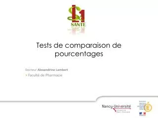 tests de comparaison de pourcentages