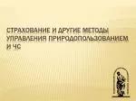 Страхование и другие методы управления природопользованием и ЧС - slide 1