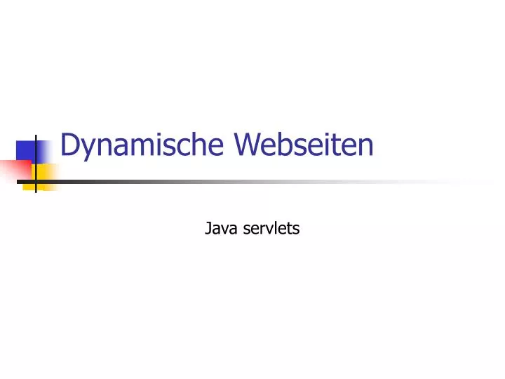 dynamische webseiten