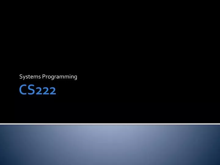 systems programming