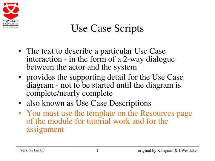 use case scripts