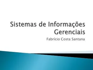sistemas de informa es gerenciais