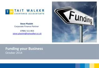 Funding your Business October 2014