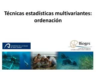 t cnicas estad sticas multivariantes ordenaci n