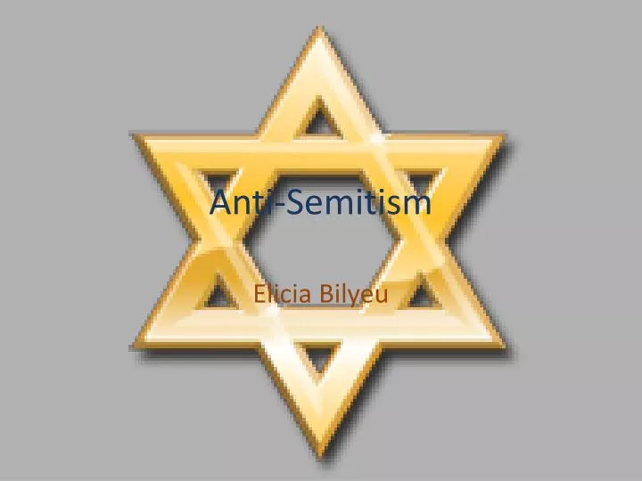 anti semitism