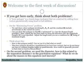 Welcome to the first week of discussion!