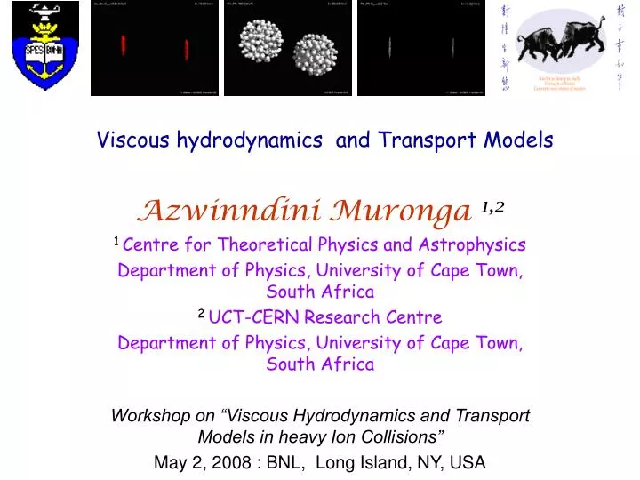 viscous hydrodynamics and transport models