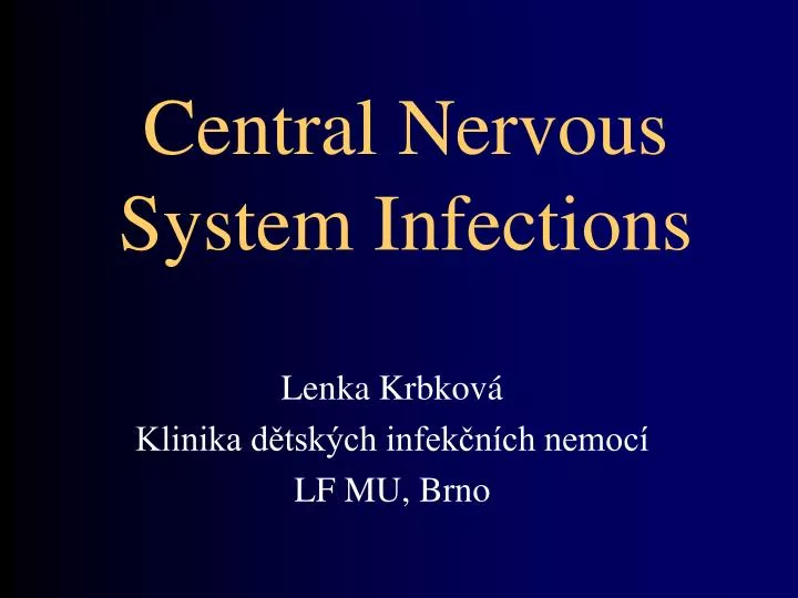 central nervous system infections