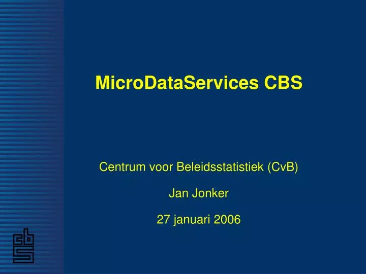 microdataservices cbs