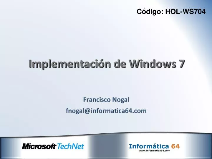 implementaci n de windows 7