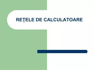 re ele de calculatoare