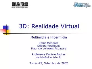 3d realidade virtual