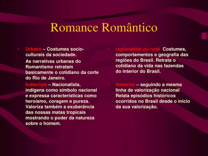 romance rom ntico