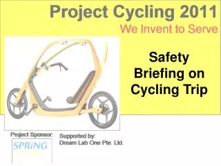 Safety Briefing on Cycling Trip