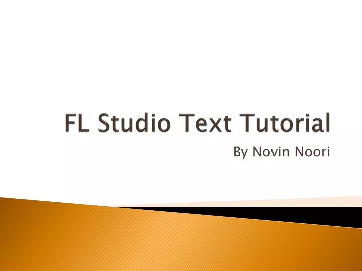 fl studio text tutorial