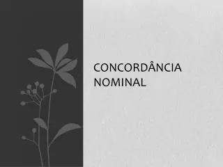 concord ncia nominal