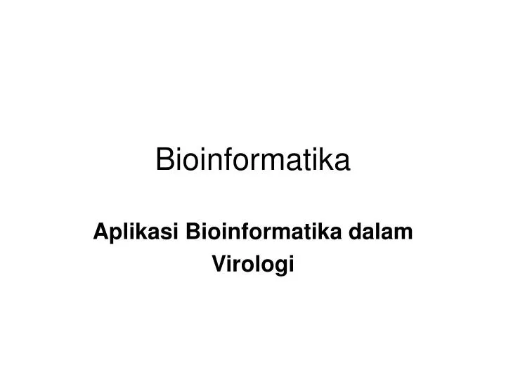 bioinformatika