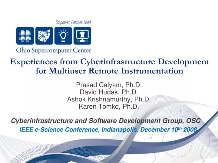 experiences from cyberinfrastructure development for multiuser remote instrumentation