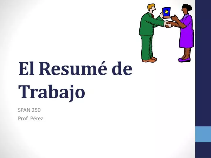 el resum de trabajo