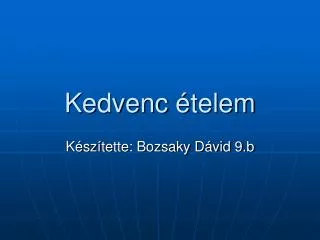 kedvenc telem