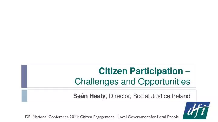 citizen participation challenges and opportunities