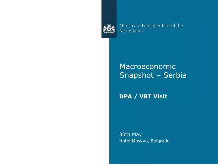 macroeconomic snapshot serbia