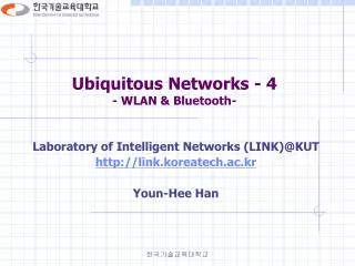 ubiquitous networks 4 wlan bluetooth