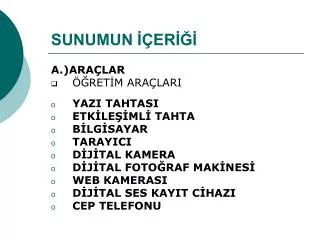 sunumun er