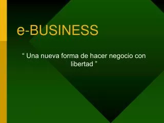 e business