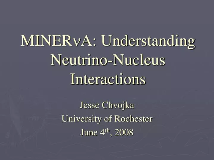 miner a understanding neutrino nucleus interactions