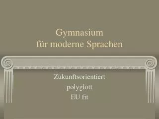 gymnasium f r moderne sprachen