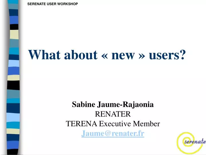 what about new users