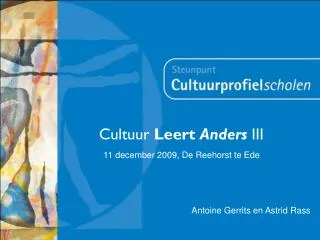 cultuur leert anders iii