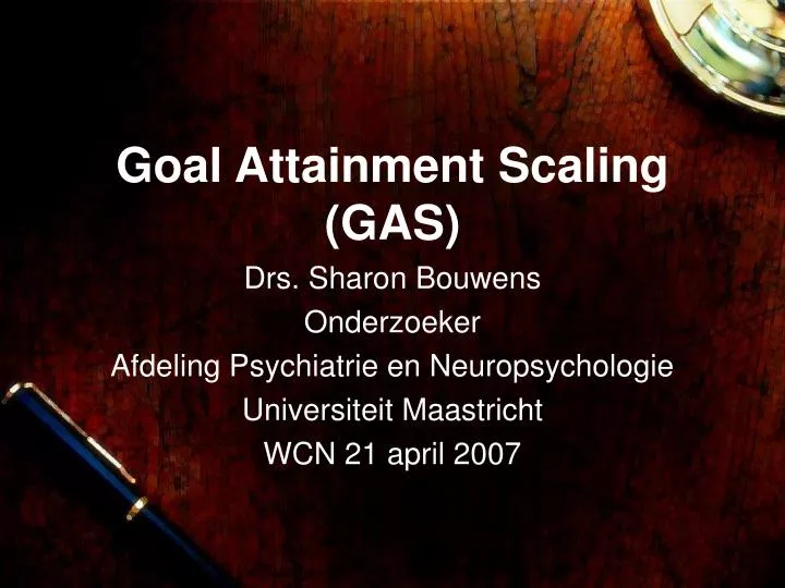 goal attainment scaling gas