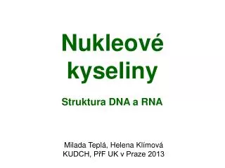 nukleov kyseliny