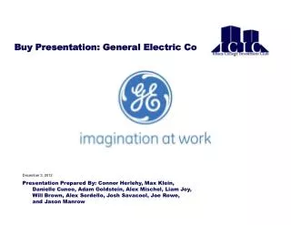 Buy Presentation: General Electric Co