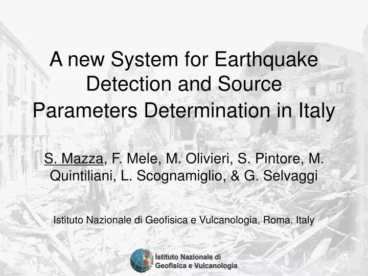 istituto nazionale di geofisica e vulcanologia roma italy