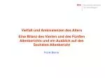 Vielfalt und Ambivalenzen des Alters - slide 1