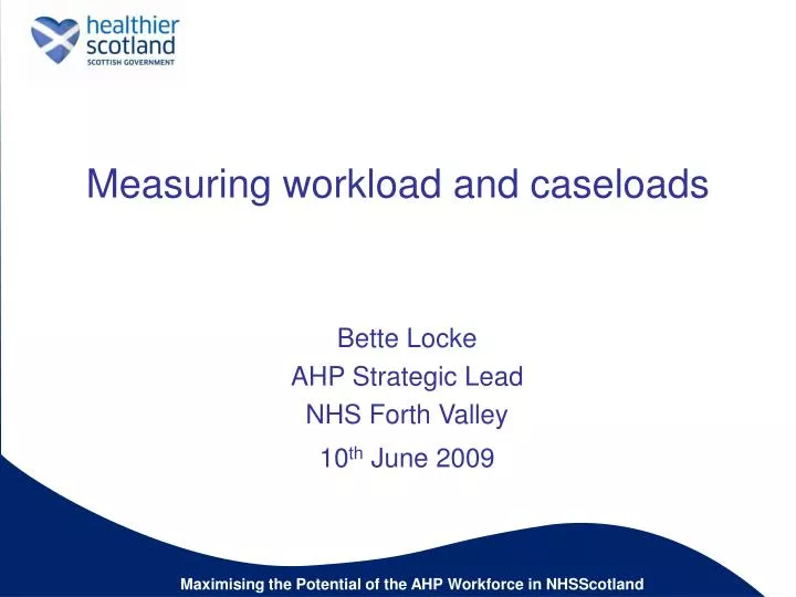 measuring workload and caseloads