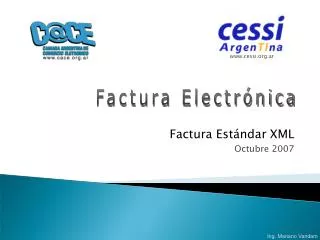 factura est ndar xml octubre 2007