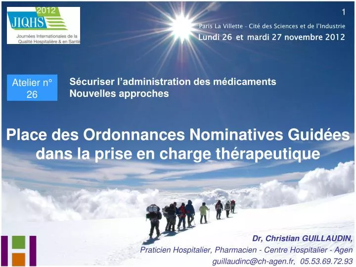 place des ordonnances nominatives guid es dans la prise en charge th rapeutique