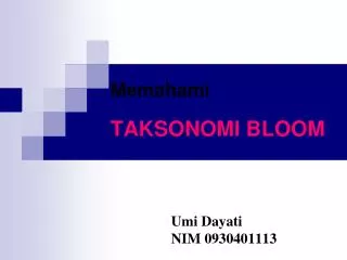 memahami taksonomi bloom