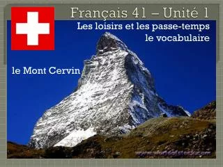 fran ais 41 unit 1